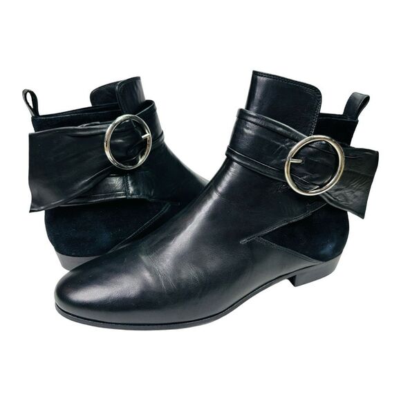 IRO Omel Black Leather Bootie - Size 40 (8.5US) - $450 Retail - Picture 3 of 10